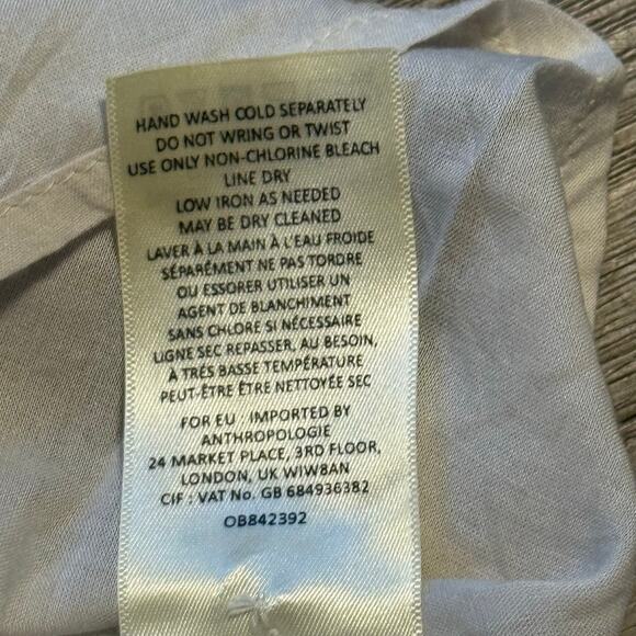 Anthropologie Akemi Kin Embroidered Fringe Shift Dress Boho Tribal 8P - Picture 2 of 13